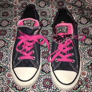 Women's Converse with Double Tongue